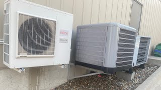 2010 Fujitsu Halcyon Inverter 2022 Thermal Zone and GeoComfort air conditioners running [upl. by Monsour]