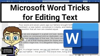 Tricks for Selecting and Editing Text in Microsoft Word [upl. by Armbruster]