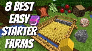 8 BEST Easy Starter Farms For Minecraft Survival Simple Farms for Minecraft 114 Avomance 2019 [upl. by Meagan]