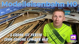 Modelleisenbahn H0 schöne Lok der HLB 3 Ebene ist fertig [upl. by Bonner242]