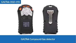 Compound Gas Detector  GAOTek [upl. by Ahsitak]