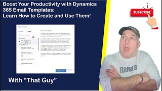 Dynamics 365 Email Templates Learn How to Create and Use Them [upl. by Yleak515]