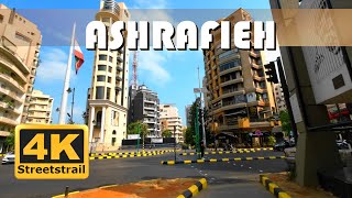 【4K】 Lets Go for a walk in Ashrafieh Lebanon لبنان [upl. by Adnylg]