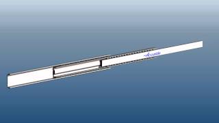 An Accuride telescopic drawer slide with full or 100 extension [upl. by Dohsar]