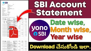 How to Download SBI Account Statement in PDF  SBI Account Statement Download [upl. by Aba144]