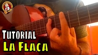 Como tocar LA FLACA de JARABE DE PALO en GUITARRA Tutorial Fácil para Principiantes [upl. by Madox]