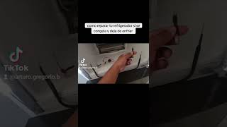 como reparar tu refrigerador Mabe si no congela y no enfría porque se sobre escarcha viralvideo [upl. by Marja]