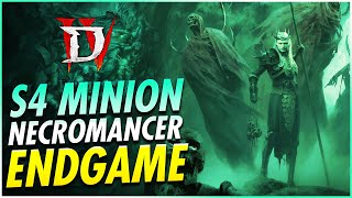 NEW Best Minion Necromancer Build Endgame Guide  Diablo 4 Season 4 [upl. by Ulick67]