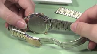 How to Change a Metal Watch Band without Holes in the Case [upl. by Sibylle80]