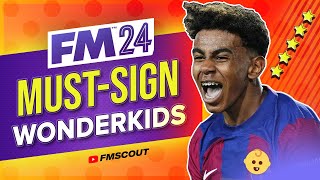 MUSTSIGN Essential FM24 Wonderkids  Football Manager 2024 Wonderkids [upl. by Ahsiekel]