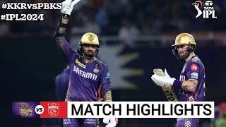 KKR vs PBKS 42nd Match IPL 2024 Highlights  IPL Highlights 2024  KKR vs PBKS highlights today [upl. by Newg]