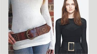 Awesome Wide Leather Belt Womens This Year [upl. by Aynotan135]