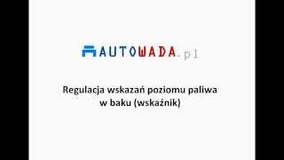 VAG  Regulacja wskazań poziomu paliwa w baku wskaźnik [upl. by Erdei107]