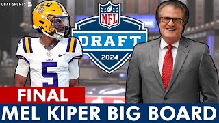 Mel Kiper’s 2024 NFL Draft Big Board FINAL Top 32 Prospect Rankings [upl. by Bronk366]