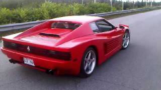 Ferrari Testarossa 512 TR replica on Fiero 3800 supercharged kit car [upl. by Elamor830]