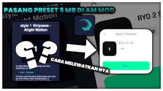 TUTORIAL MENGGUNAKAN LINK ALIGHTCREATIVE 5 MB TERBARU DI APLIKASI AM MOD😎 [upl. by Tare]