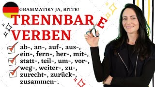 🇩🇪TRENNBARE VERBEN 18 trennbare Präfixe [upl. by Ynnaej747]