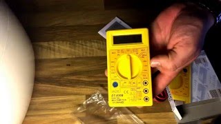 digital multimeter DT830B unboxing and function overview [upl. by Thorma989]