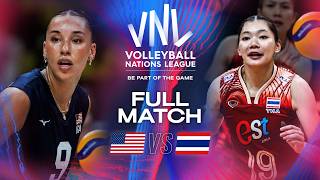 🇺🇸 USA vs 🇹🇭 Thailand  2024 VNL  Full Match Women [upl. by Valaree327]