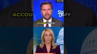 JD Vance Confronts Dana Bash You Let Kamala Harris Coast Without Scrutiny [upl. by Leinad]