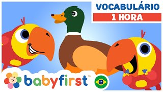 Desenhos Educativos para Crianças  aprender animais  ovos surpresa com Larry  BabyFirst Brasil [upl. by Charla]