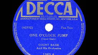 1937 HITS ARCHIVE One O’Clock Jump  Count Basie original Basie version [upl. by Kolodgie822]