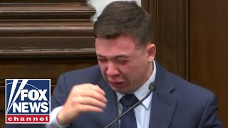 Kyle Rittenhouse breaks down in tears on witness stand [upl. by Lahtnero564]