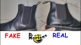 Dr Martens Chelsea boots real vs fake How to spot fake Doc Martens boots [upl. by Schafer]