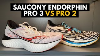 Saucony Endorphin Pro 3 vs Pro 2  Review [upl. by Anette542]