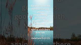 Verse of the Day  Galatians 52223 KJV affirmations love [upl. by Ardisj690]