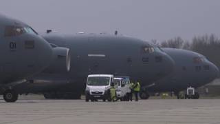 Pápa Air Base Hungary Partner Airlift [upl. by Enedan]