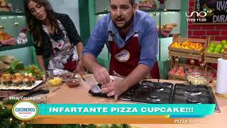 PIZZA CUPCAKE  Cocinero Luis Gutierrez [upl. by Legin]