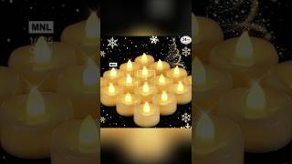 Flameless Candles 24 Pack LED Tea Lights Candles Battery Operatedroomdecor homedecor [upl. by Doty114]