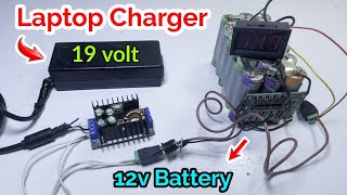 How to charge 12v any Battery in 19v Laptop charger  Charger Modification [upl. by Meredi]