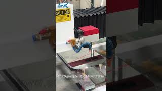 Mirror glass sandblasting laser machine [upl. by Sidwohl]