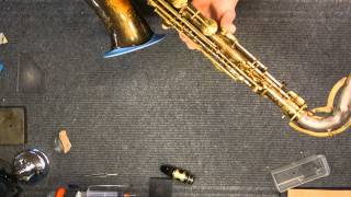 Saxophone Questionable Repair Topic Quik N Easy Leak Detector [upl. by Trent]