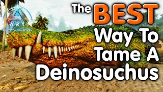 Ark The BEST Way To Tame A Deinosuchus [upl. by Ellenahc]