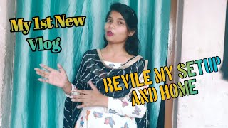 My 1st Vlog  Revile my Setup and Home😱 vlog blogger [upl. by Price]