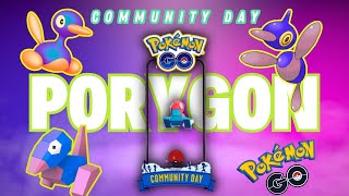 COMUNITY DAY de PORYGON  CONSEJOS para su EVENTO pokemongo [upl. by Brag]