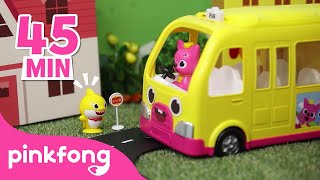 Car Town Special🚌 Car Videos  Compilation  Pinkfong Songs amp Stories for Children [upl. by Murphy]