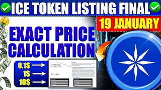 ICE Network Price Prediction Calculator 🤑  Ice Token Listing Confirm  Cryptocurrency [upl. by Adachi]