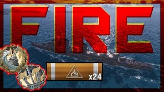 Khabarovsk FIRE Daemon 304 K DMG  World of Warships [upl. by Banquer597]