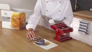 Rolling Homemade Pasta with a Marcato Atlas 150 Pasta Rolling Machine [upl. by Stepha238]