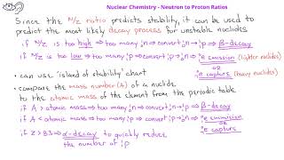 Nuclear Chemistry 03 Predicting Types of Radioactive Decay [upl. by Enwad698]