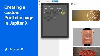 Creating a custom Portfolio page in Jupiter X [upl. by Ewart]