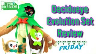 Tomy Decidueye Evolution Set Review Toys R Us Exclusive [upl. by Guillaume124]