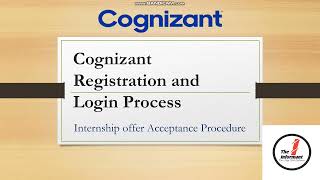 Cognizant Internship Acceptance Procedure  One Cognizant Portal Registration  BGV Introduction [upl. by Anialed469]