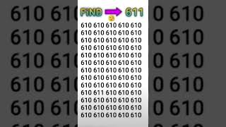 find the number 611 🧐 [upl. by Kerrison]