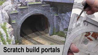 Model realistic Tunnel Portals  Detailed stepbystep tutorial [upl. by Bocaj]