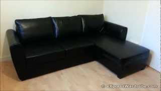 Argos Siena Corner Leather Effect SofaBed with Storage Design [upl. by Felten]